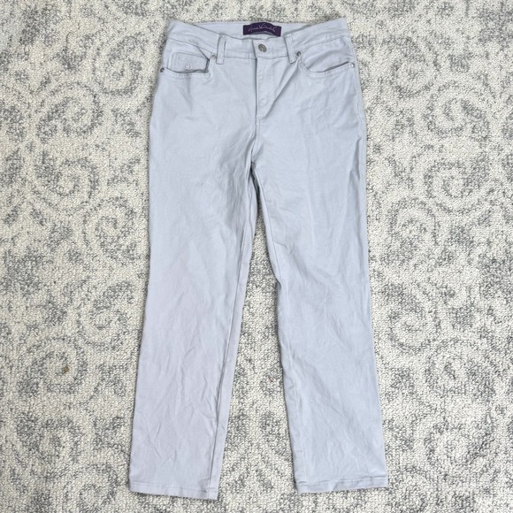 Gloria Vanderbilt Gray Amanda Petite High Rise Tapered Jeans Women's Size‎ 6P - Picture 1 of 12